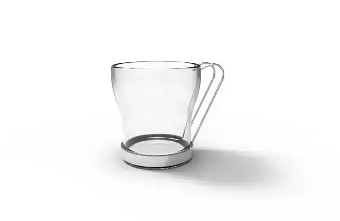 Glass coffee mug