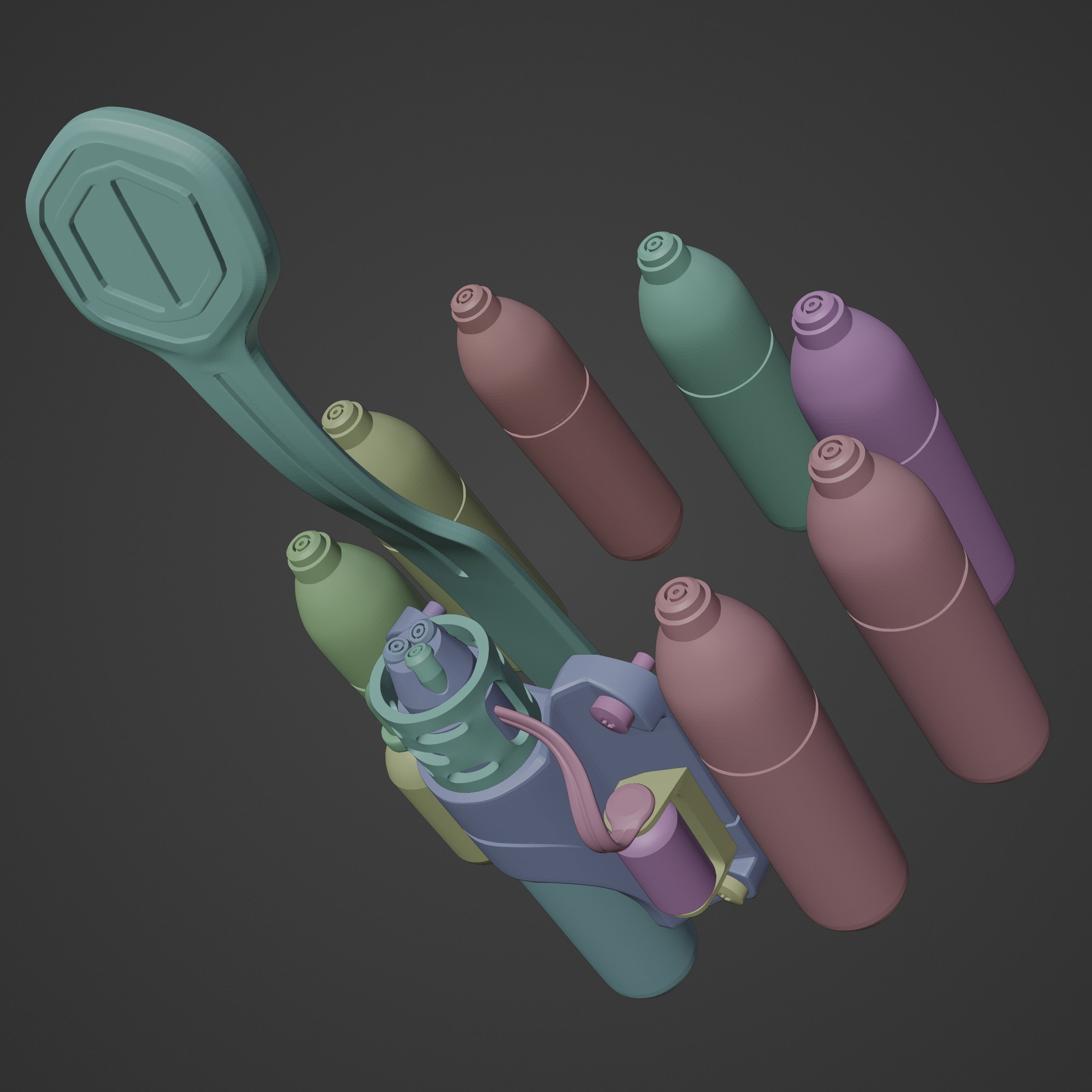 Scarlet Spider Ps4 inspired Set 3D print model_23