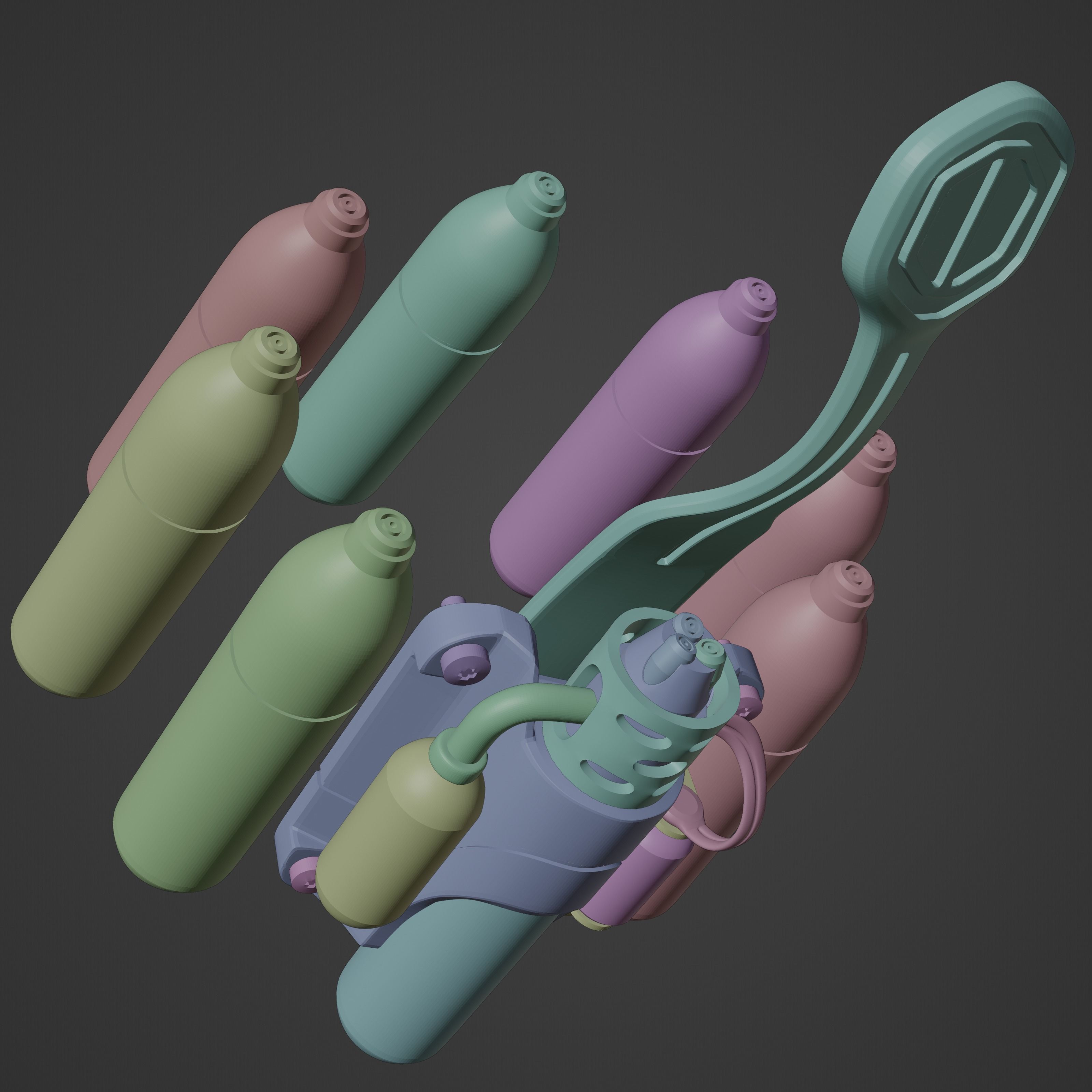 Scarlet Spider Ps4 inspired Set 3D print model_21