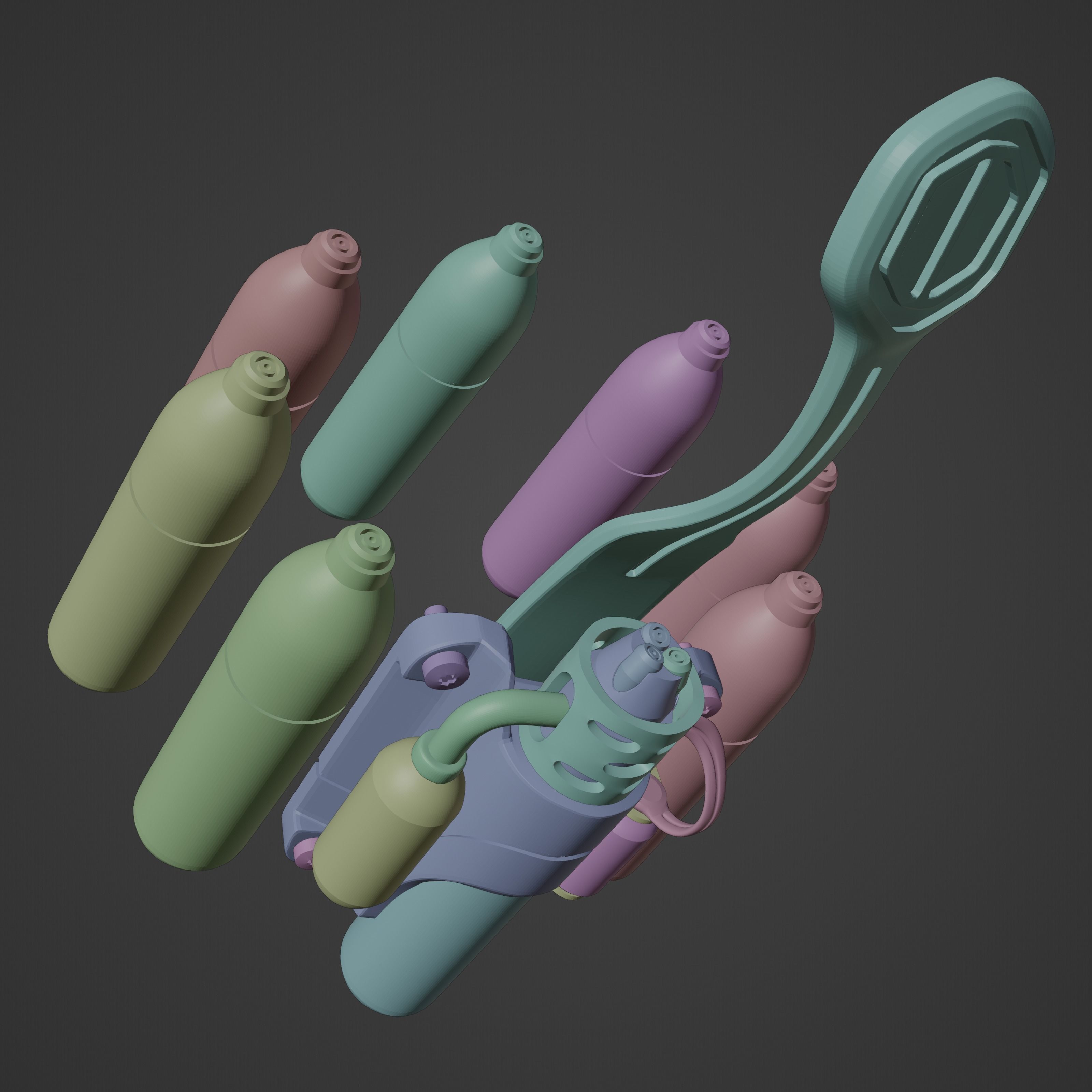 Scarlet Spider Ps4 inspired Set 3D print model_22