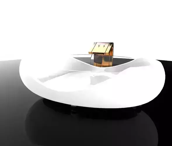 Bathtub house in shape of bowl