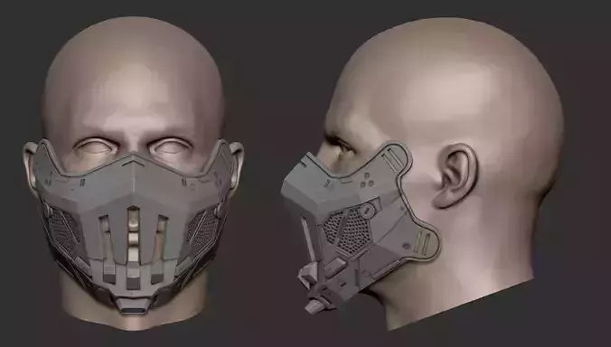 TEQ63 Mask for 3d print 3D print model