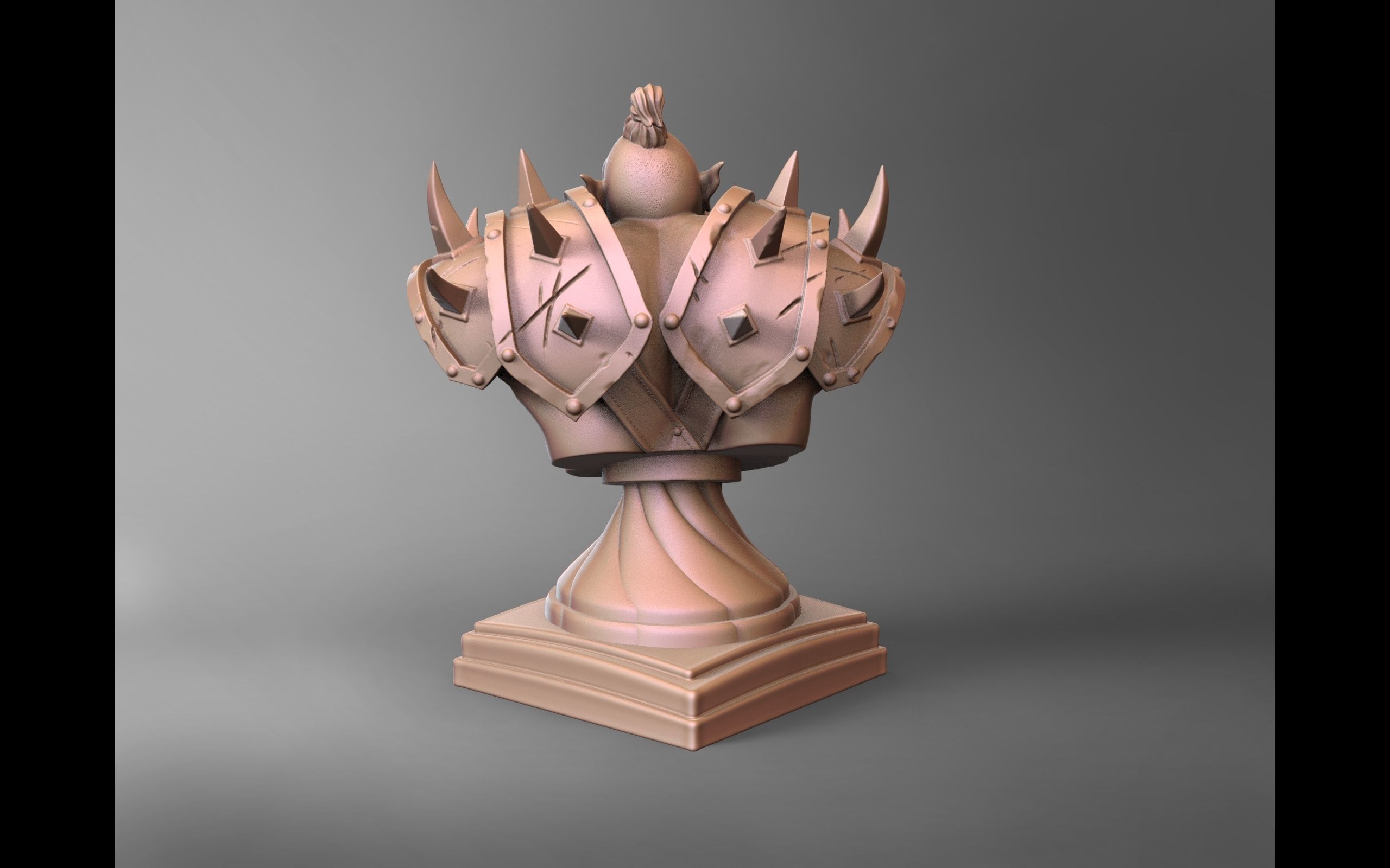 Orc Bruthar - Bust 3D Print Model 3D print model_9