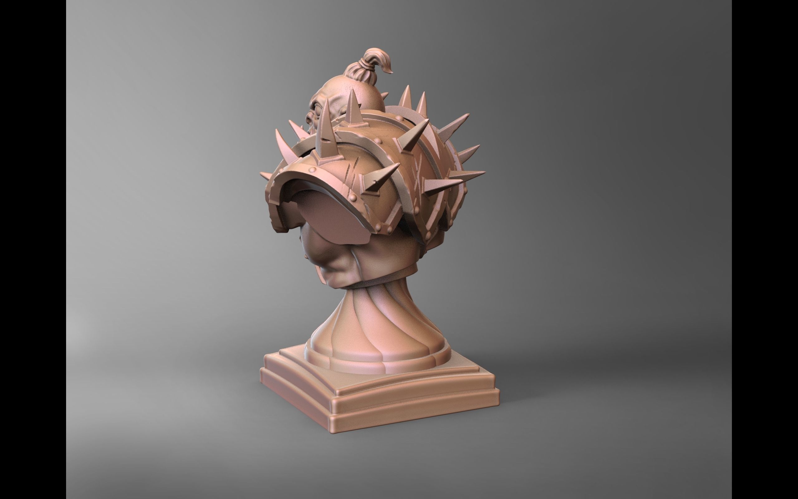 Orc Bruthar - Bust 3D Print Model 3D print model_2