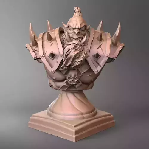 Orc Bruthar - Bust 3D Print Model