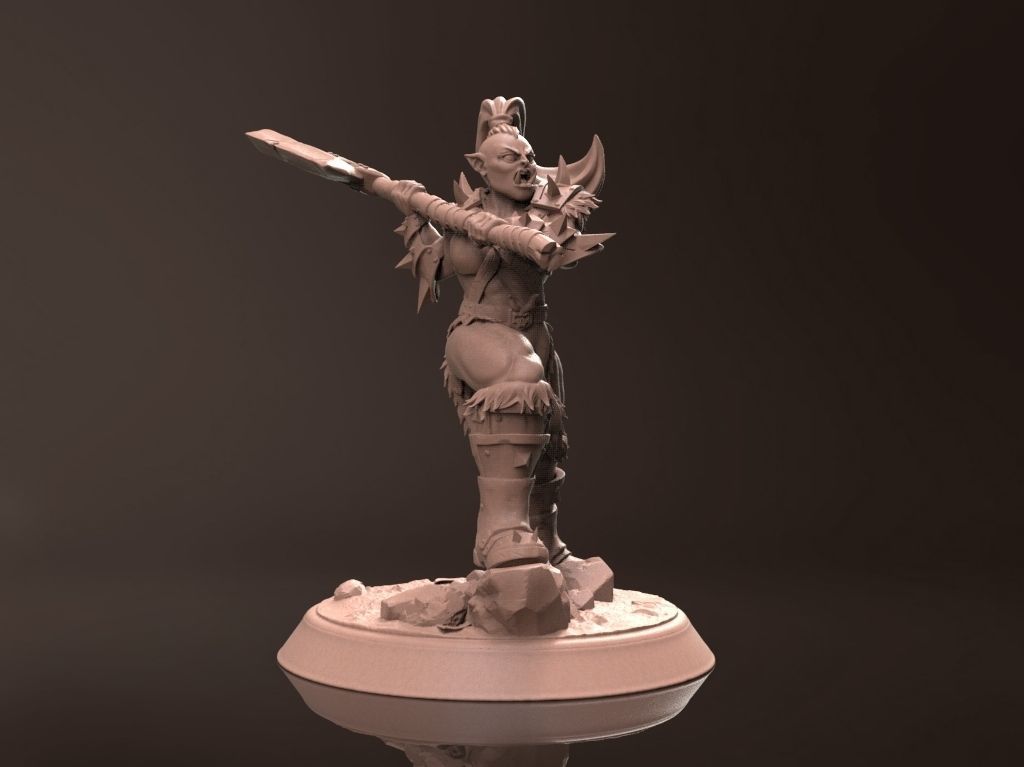 Orc Damora - Miniature 3D Print Model 3D print model_5
