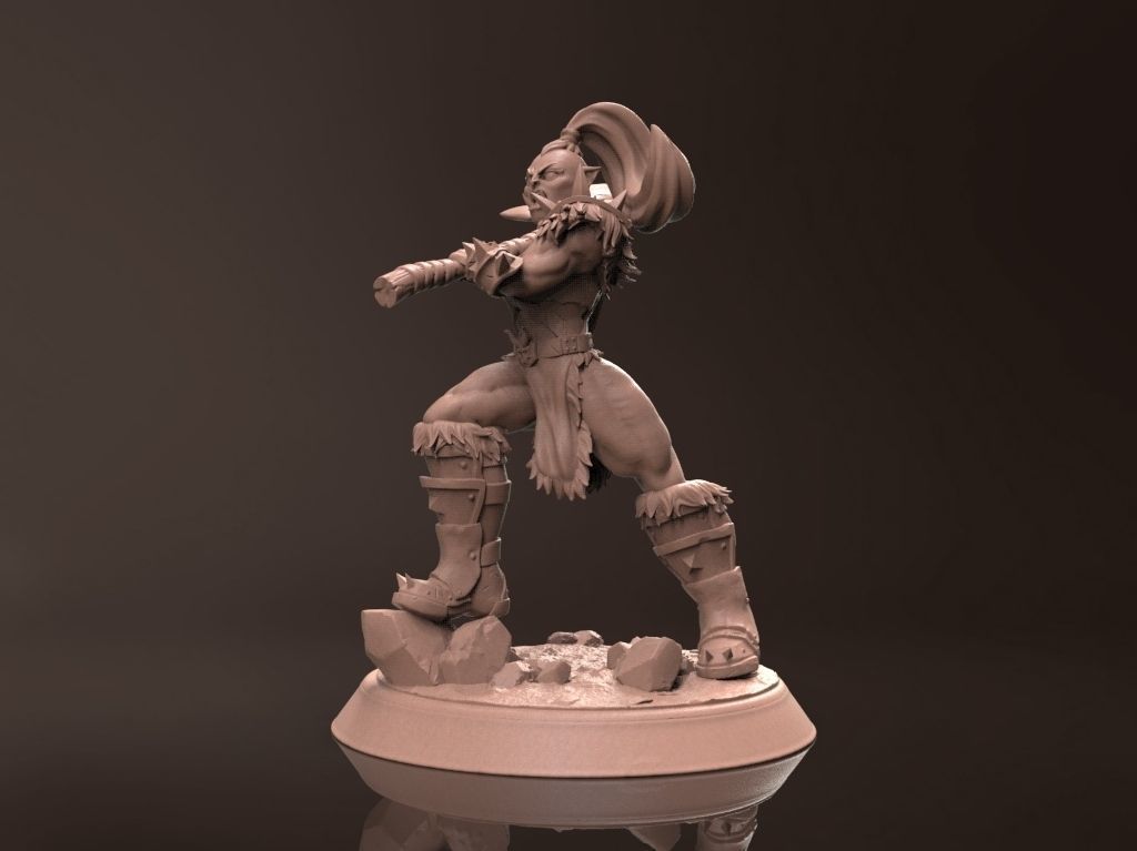 Orc Damora - Miniature 3D Print Model 3D print model_4