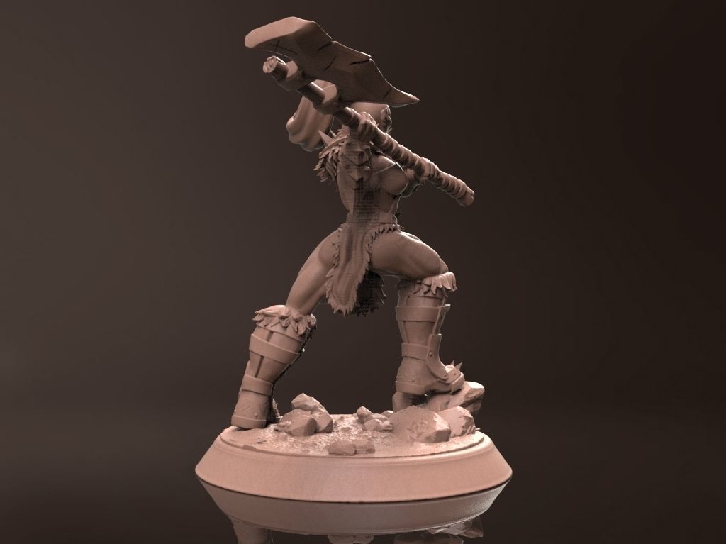 Orc Damora - Miniature 3D Print Model 3D print model_7