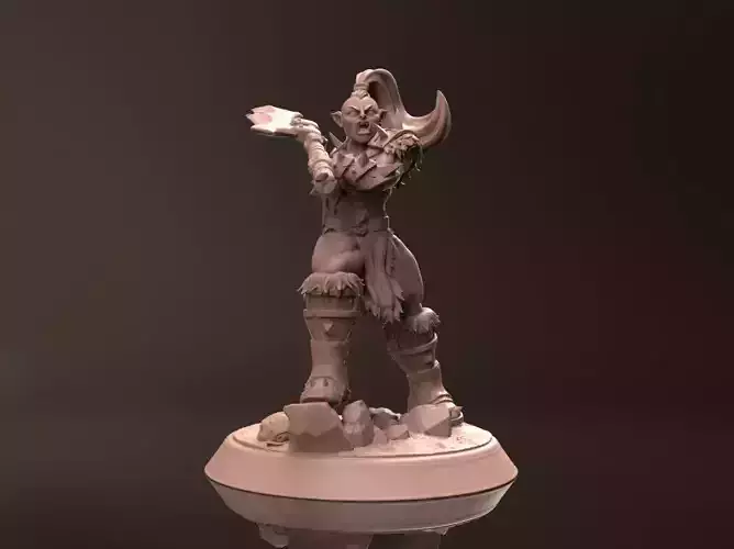 Orc Damora - Miniature 3D Print Model