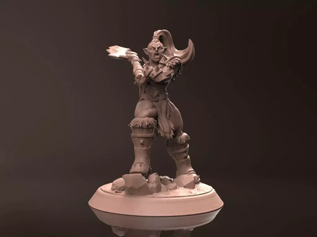 Orc Damora - Miniature 3D Print Model 3D print model_0