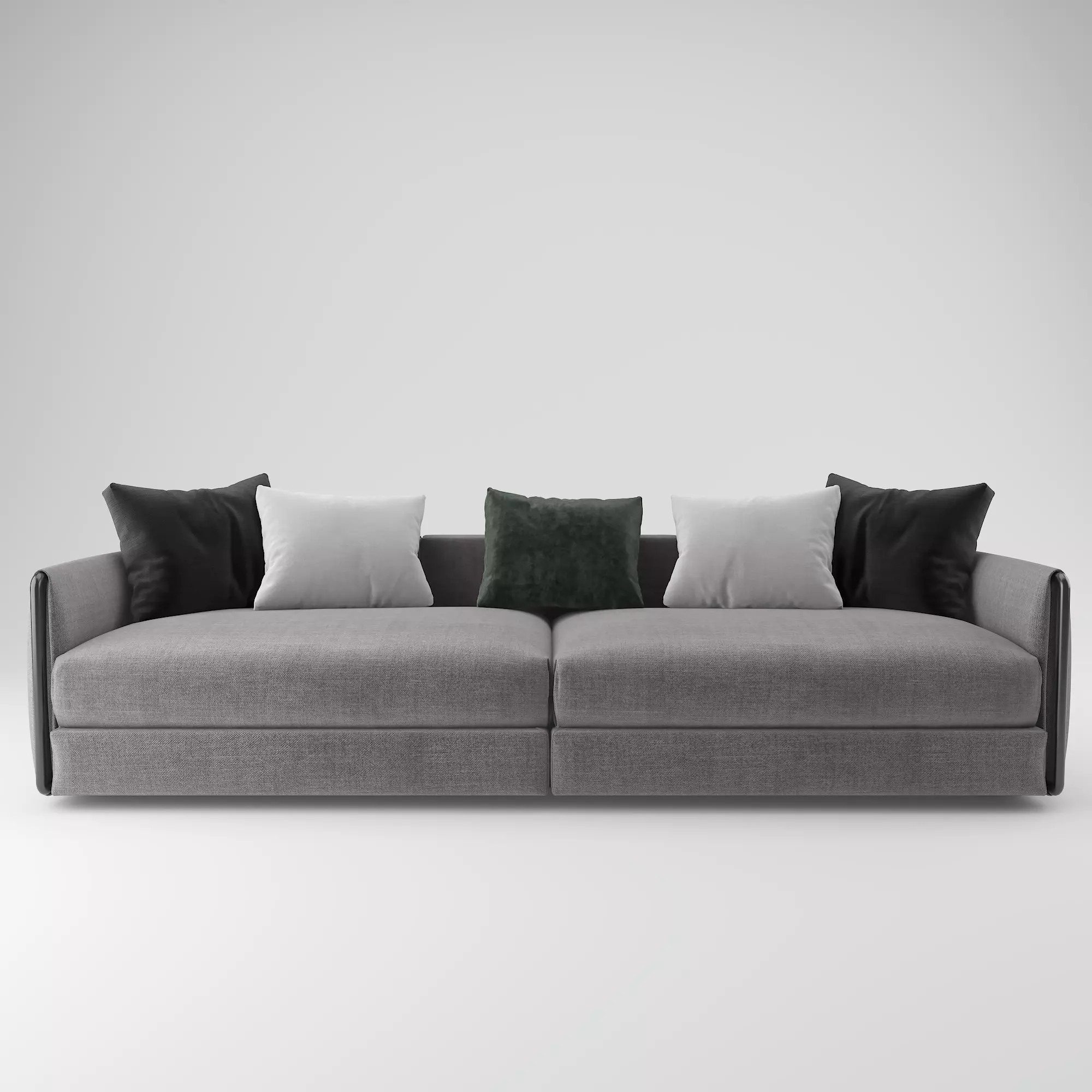 Sofa with Pillow 3D model_0