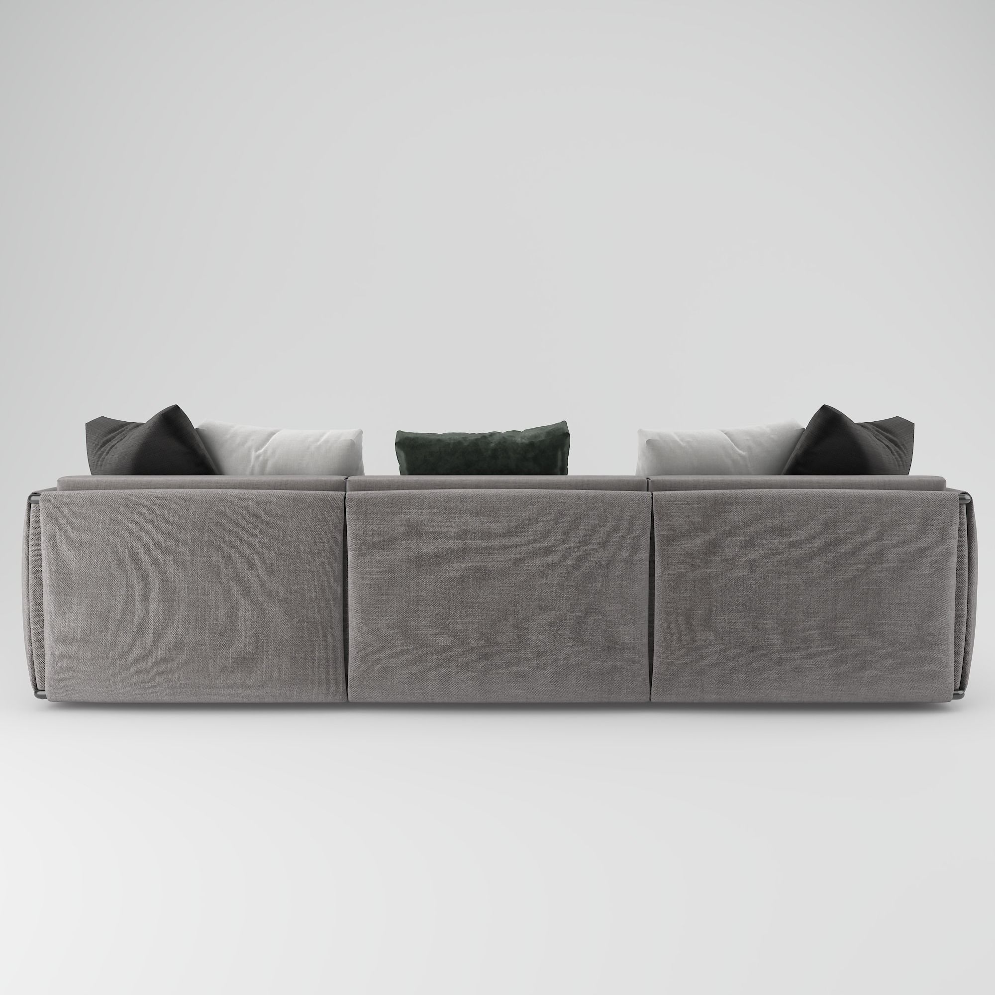 Sofa with Pillow 3D model_4