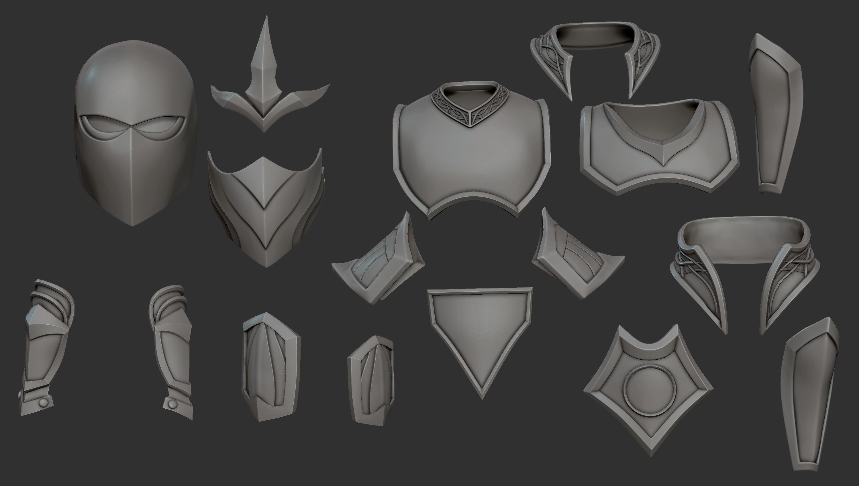 Shen Cosplay Armor 3d print 3D print model_6