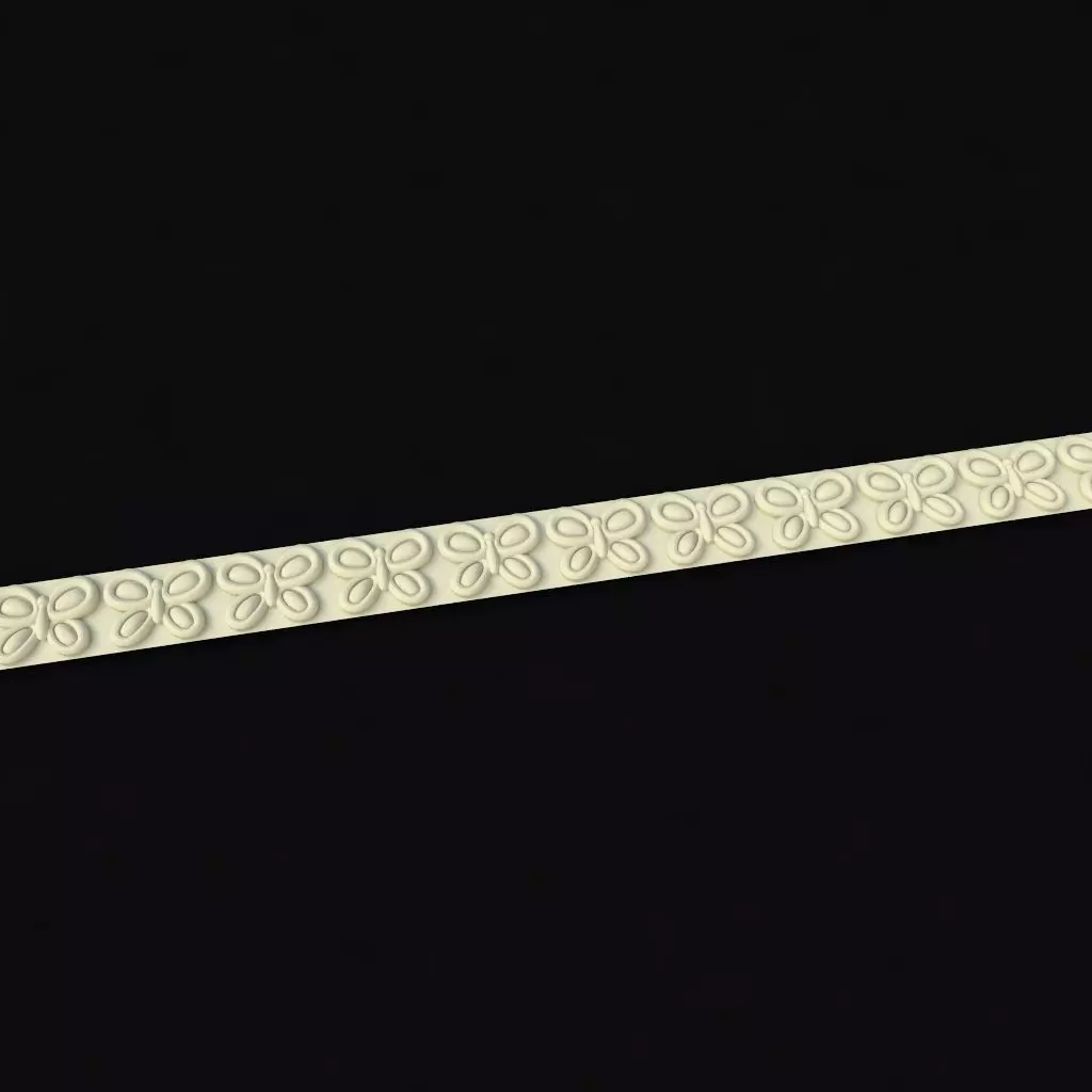 baguette flintstone beveled edge trim in x ft Free 3D model