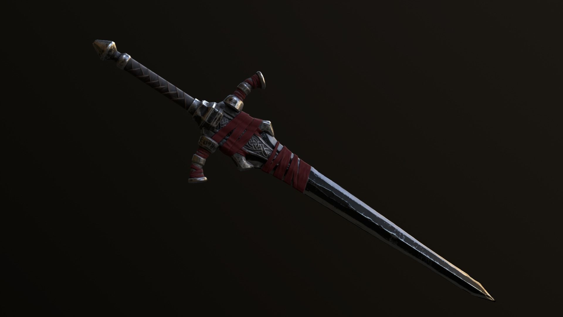 Red Rogue rigged character for Unreal engine 4 and Unity Low-poly 3D model_13