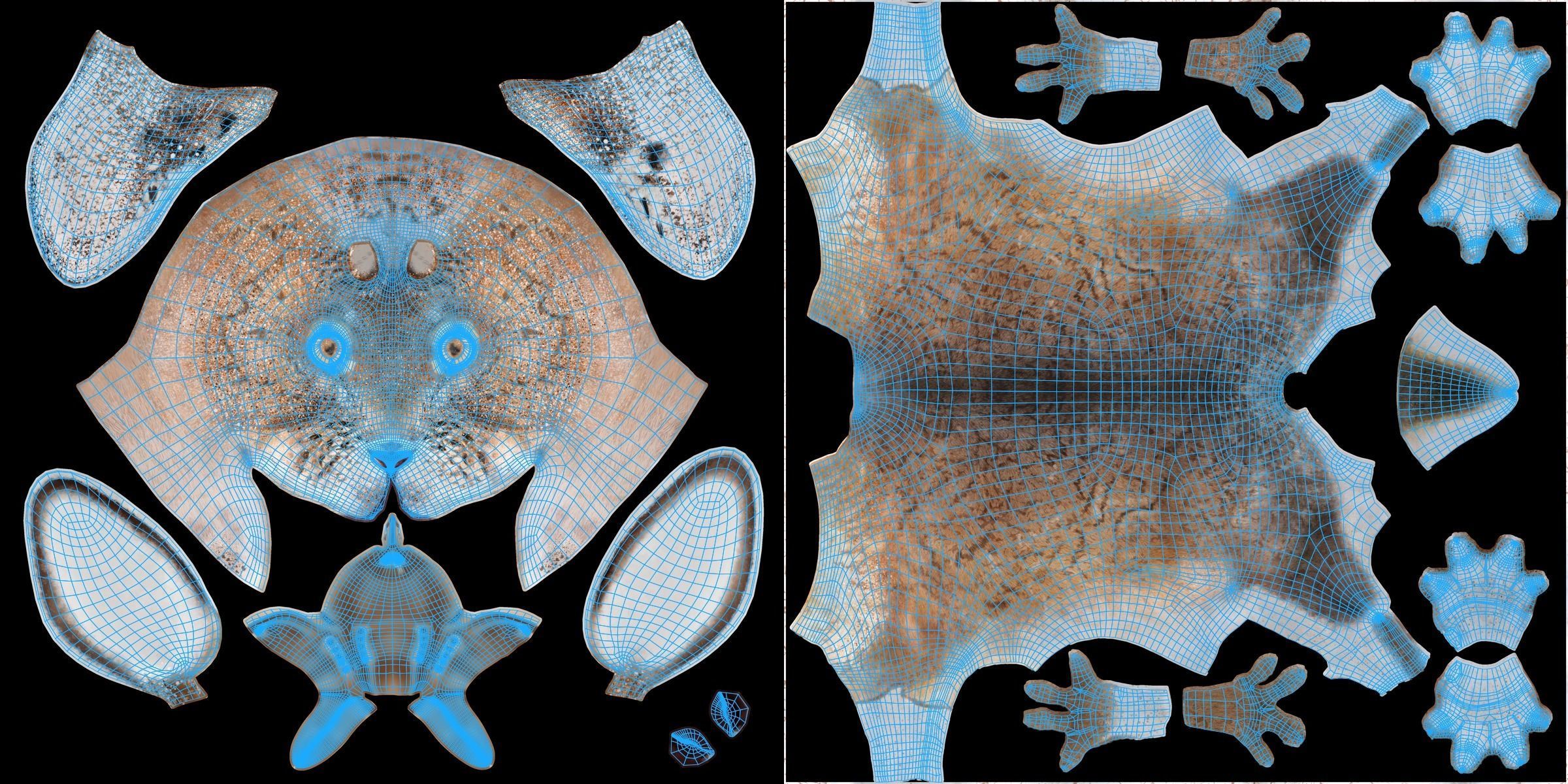 Snowshoe Rabbit Animated VFX Grace 3D model_15