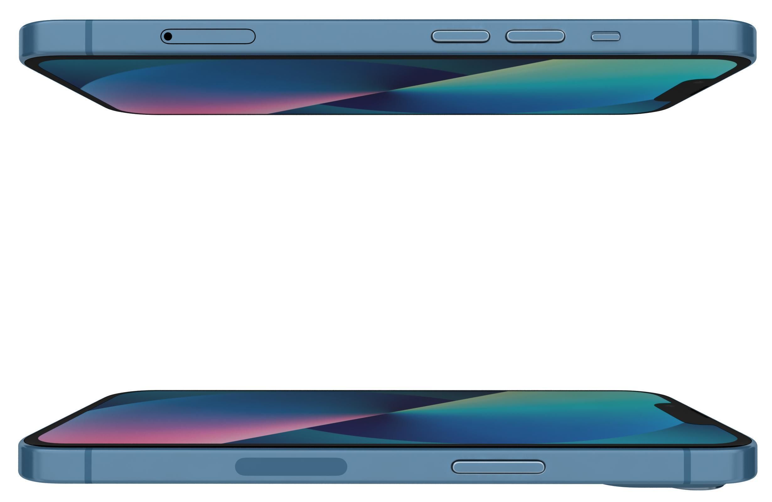 Apple iPhone 13 Blue 3D model_8