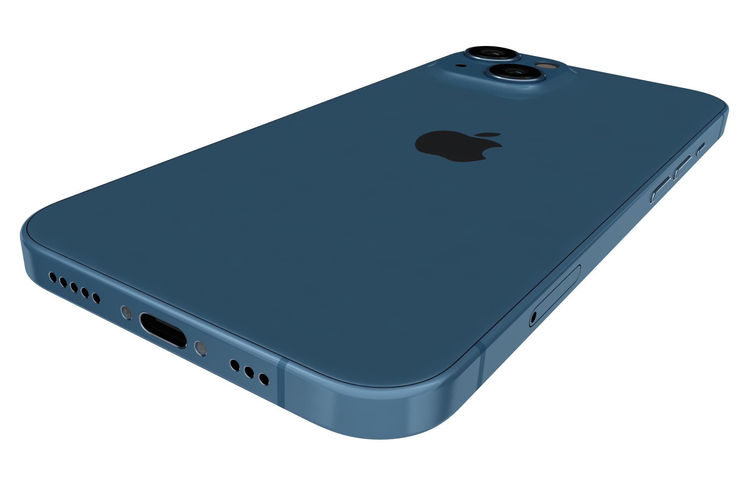 Apple iPhone 13 Blue 3D model_14