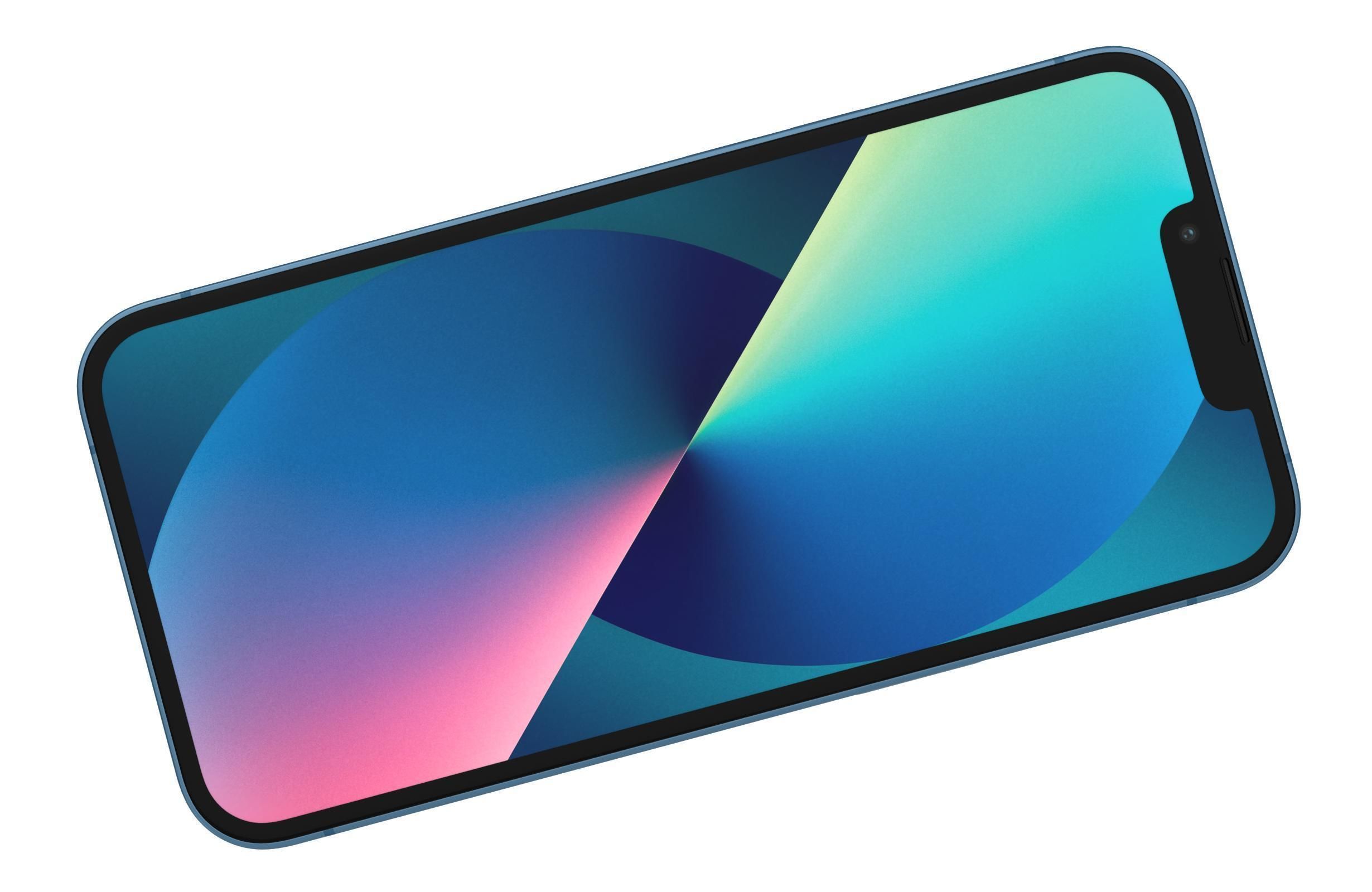 Apple iPhone 13 Blue 3D model_10