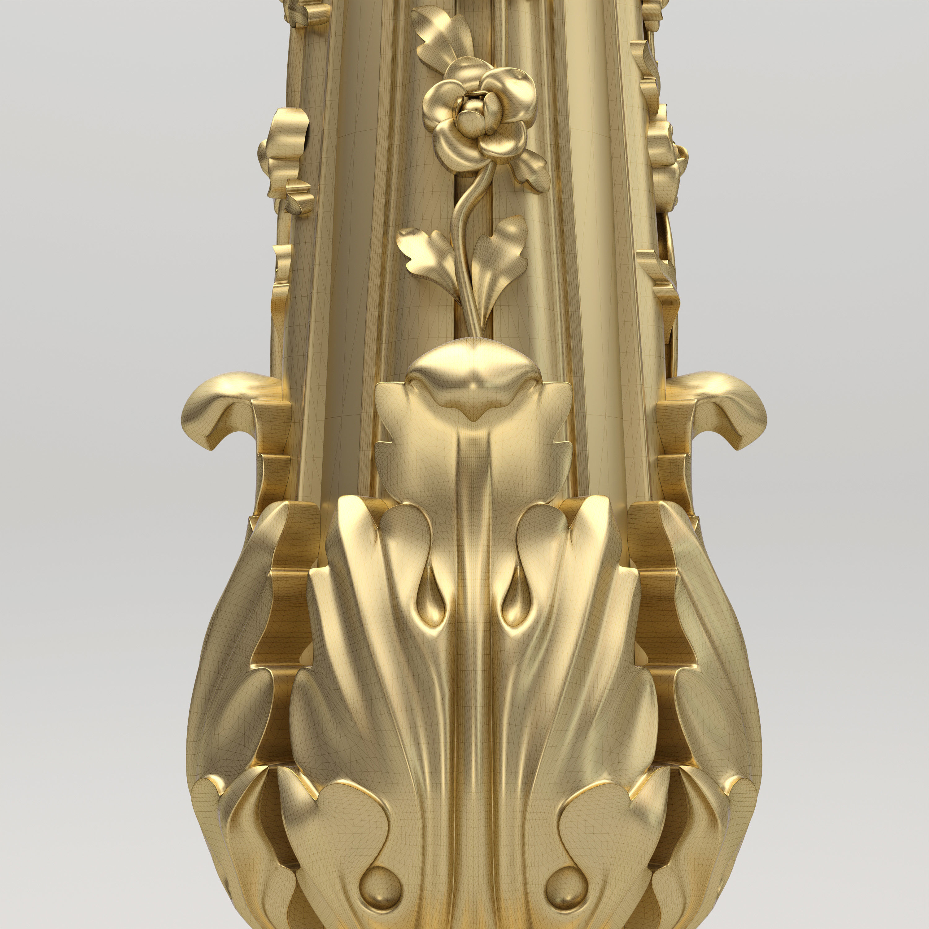 Carved Column 3D model_3