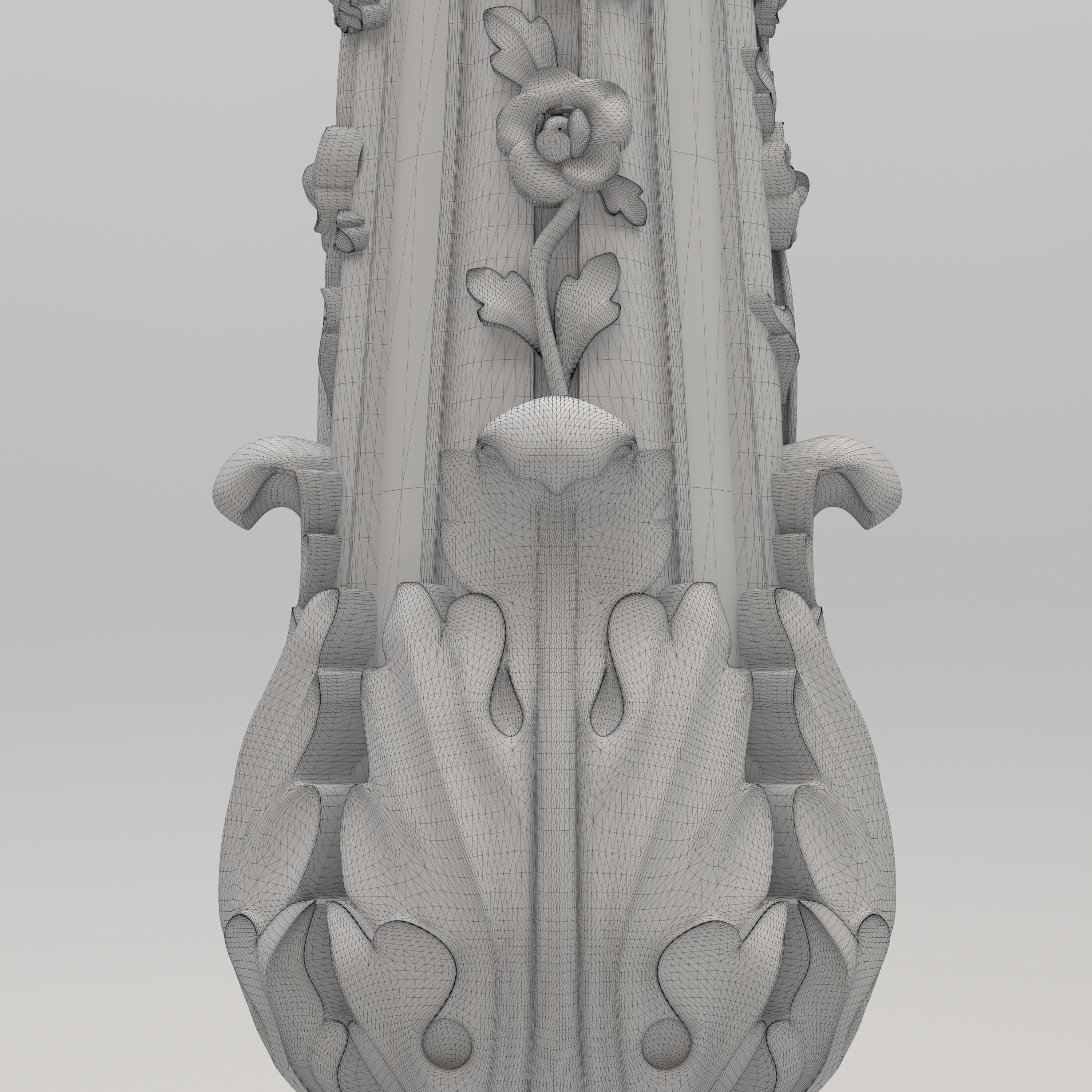 Carved Column 3D model_6