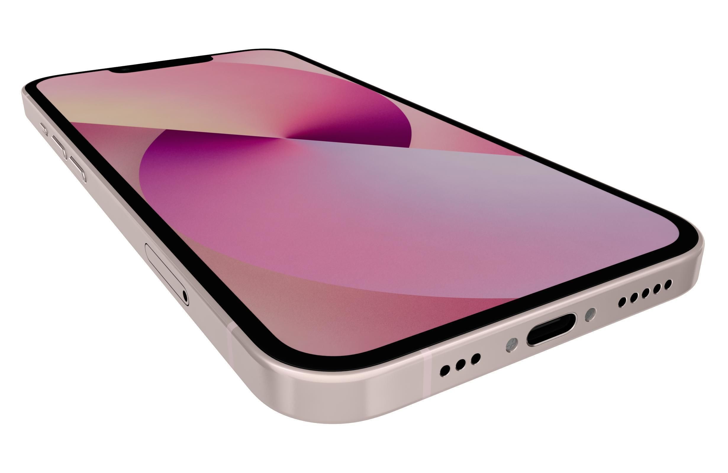 Apple iPhone 13 Pink 3D model_12