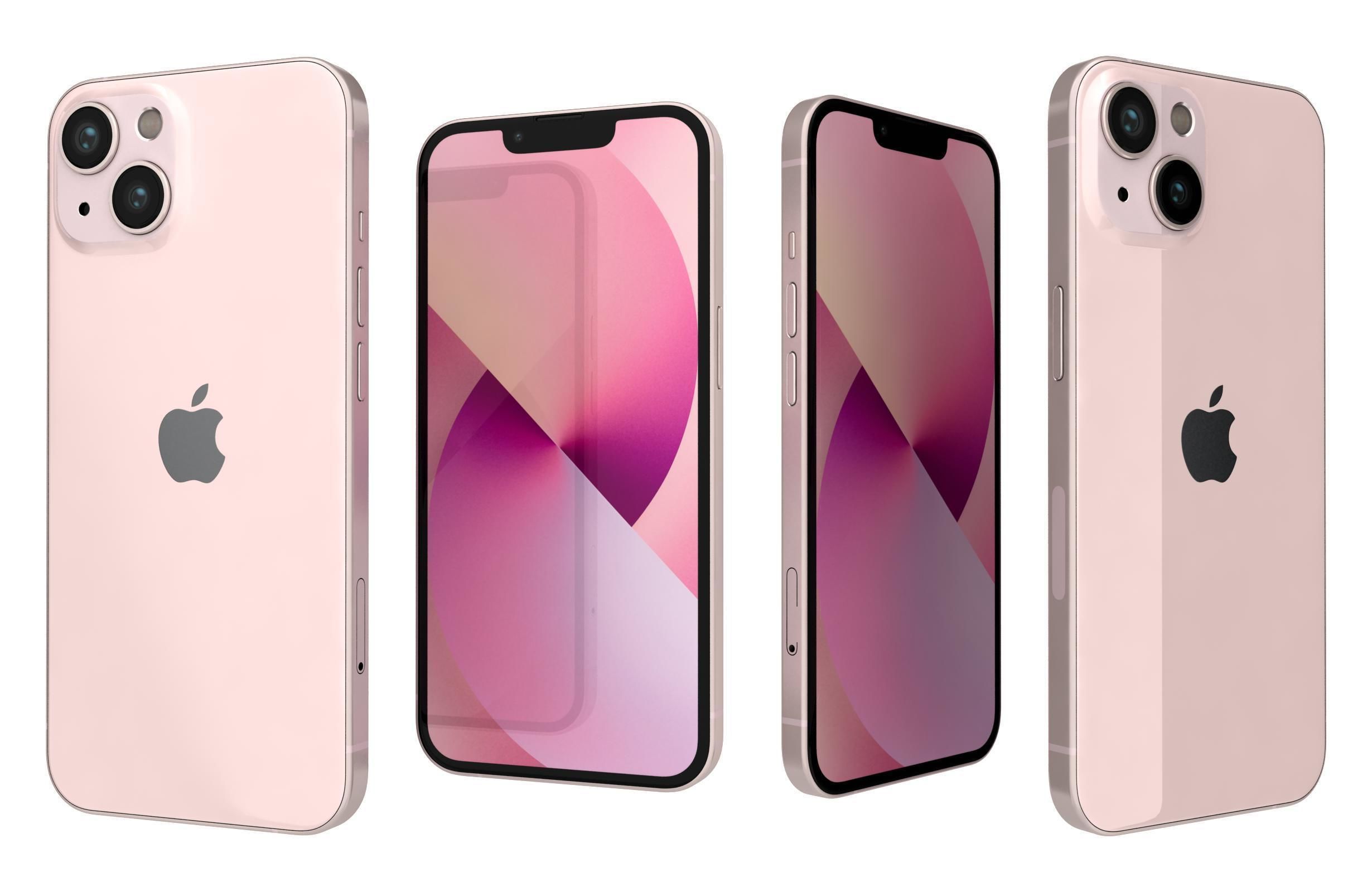 Apple iPhone 13 Pink 3D model_3