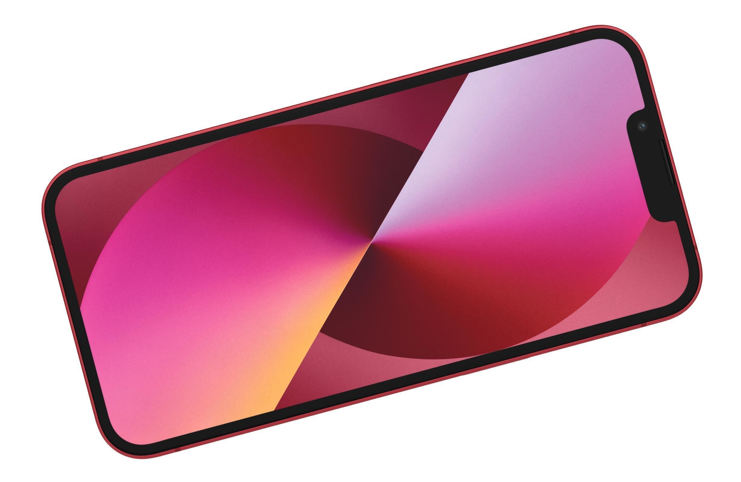 Apple iPhone 13 Red 3D model_10