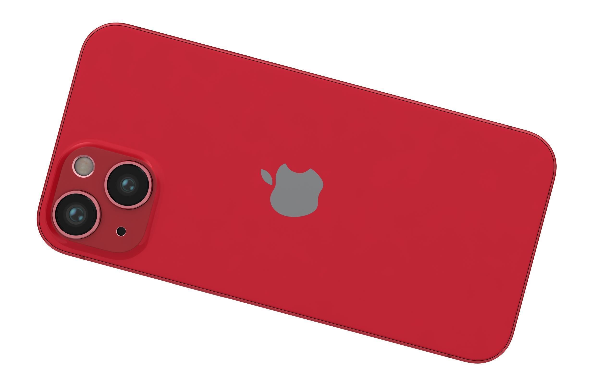 Apple iPhone 13 Red 3D model_11