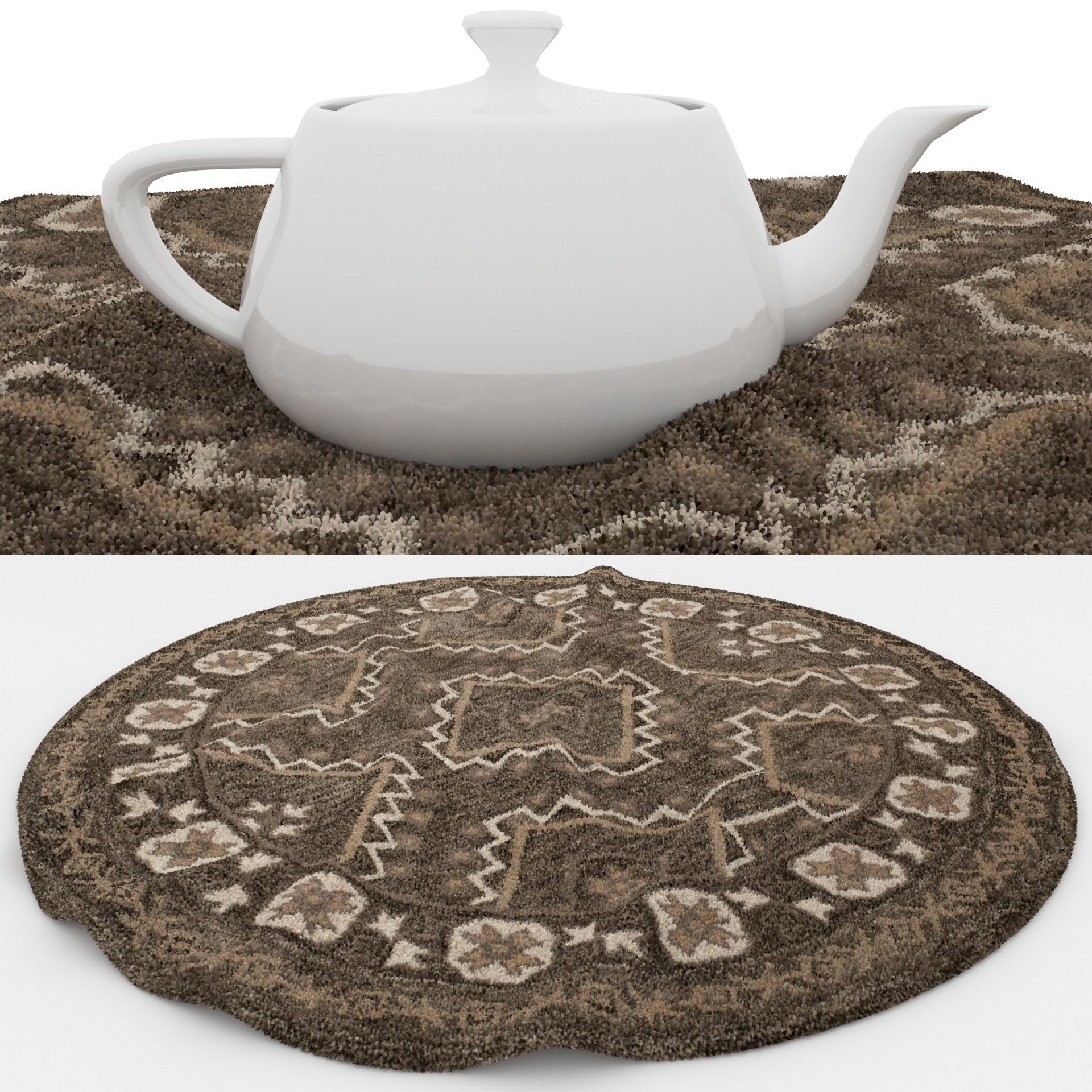 Rugs No 360 Low-poly 3D model_1