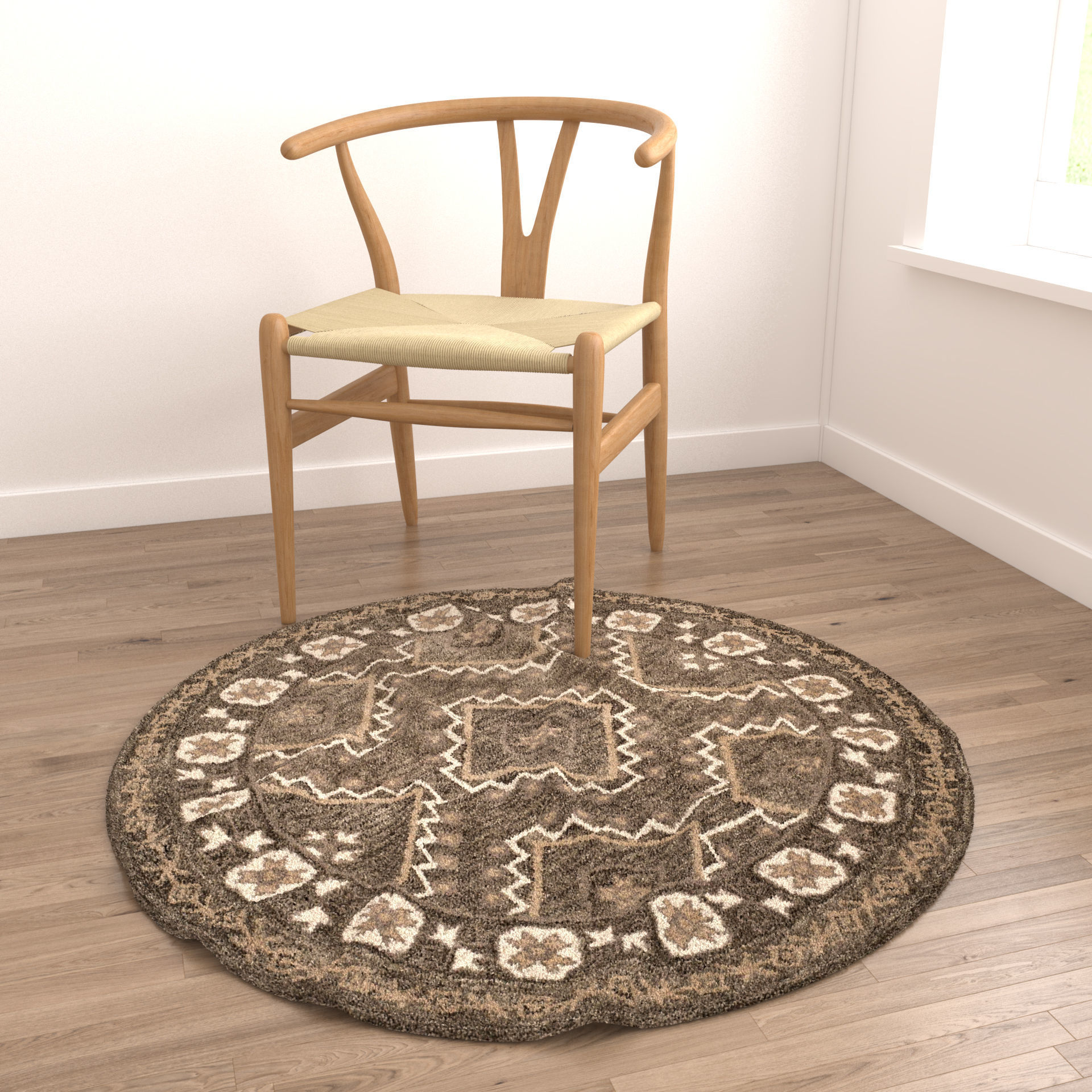 Rugs No 360 Low-poly 3D model_3