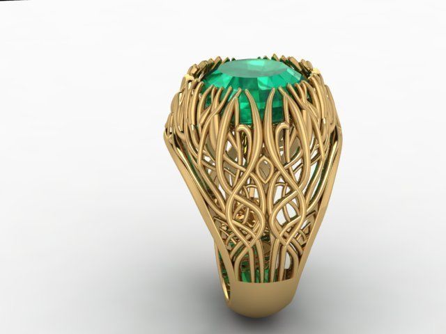 nature ring 3D print model_2