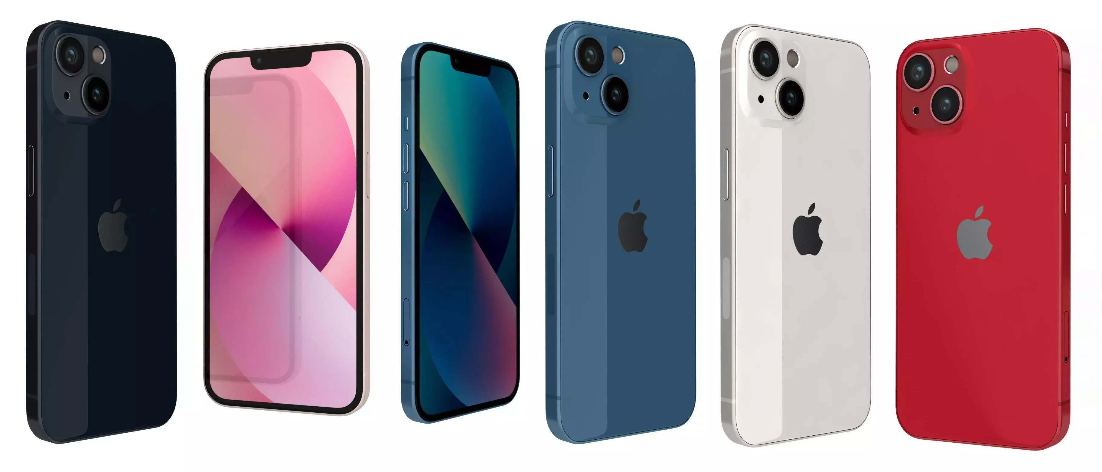 Apple iPhone 13 All Colors 3D model_0
