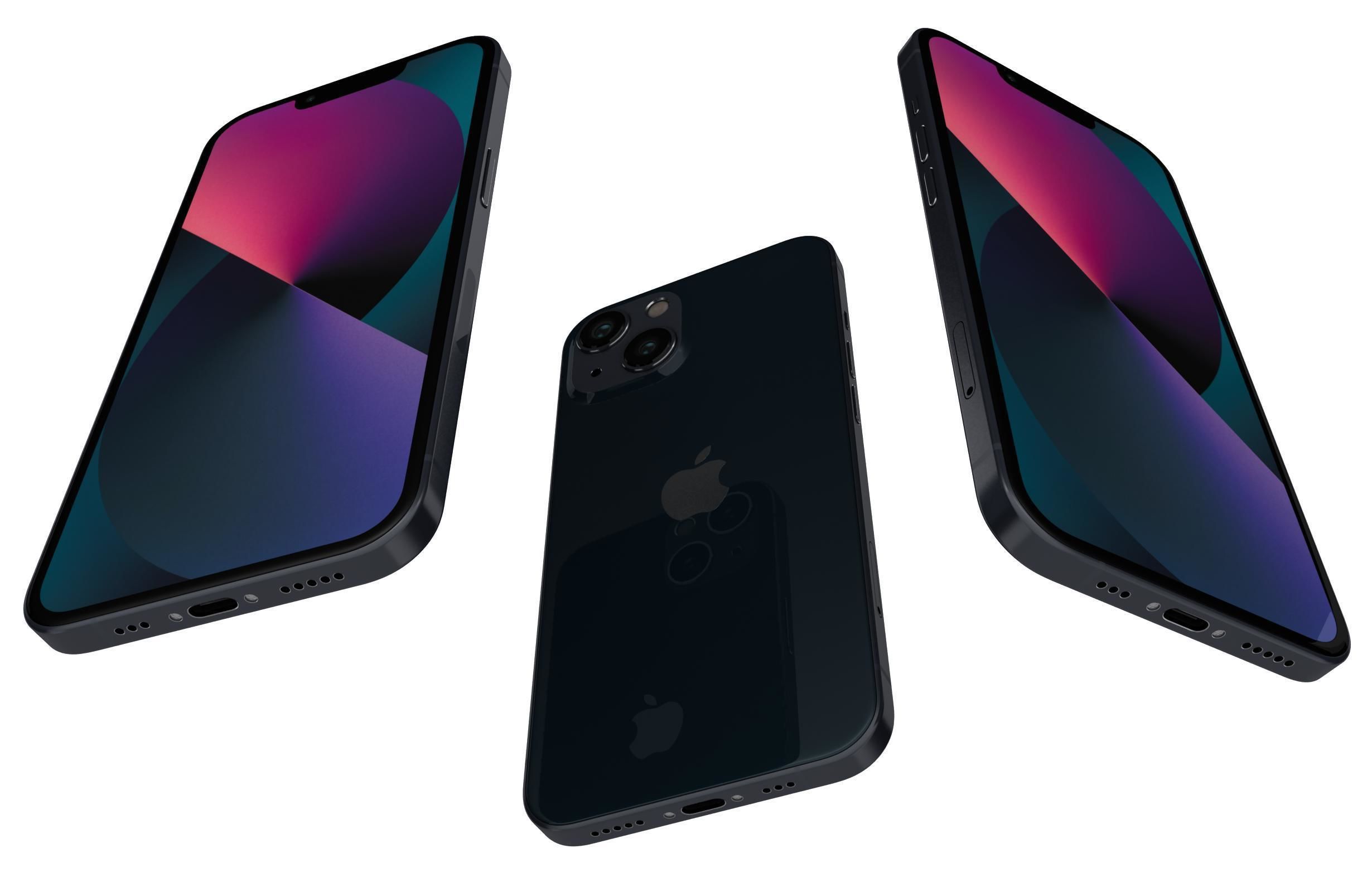 Apple iPhone 13 All Colors 3D model_10