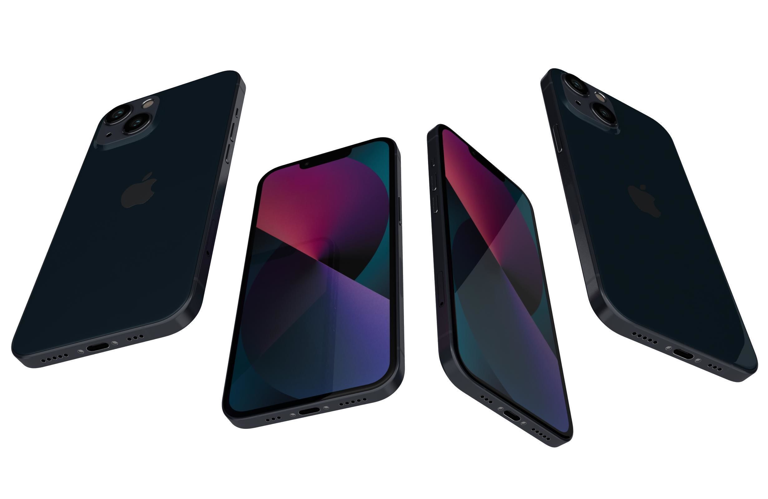 Apple iPhone 13 All Colors 3D model_19