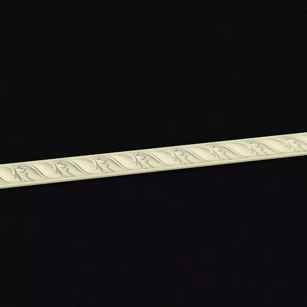 baguette decorative strip 3D model_0