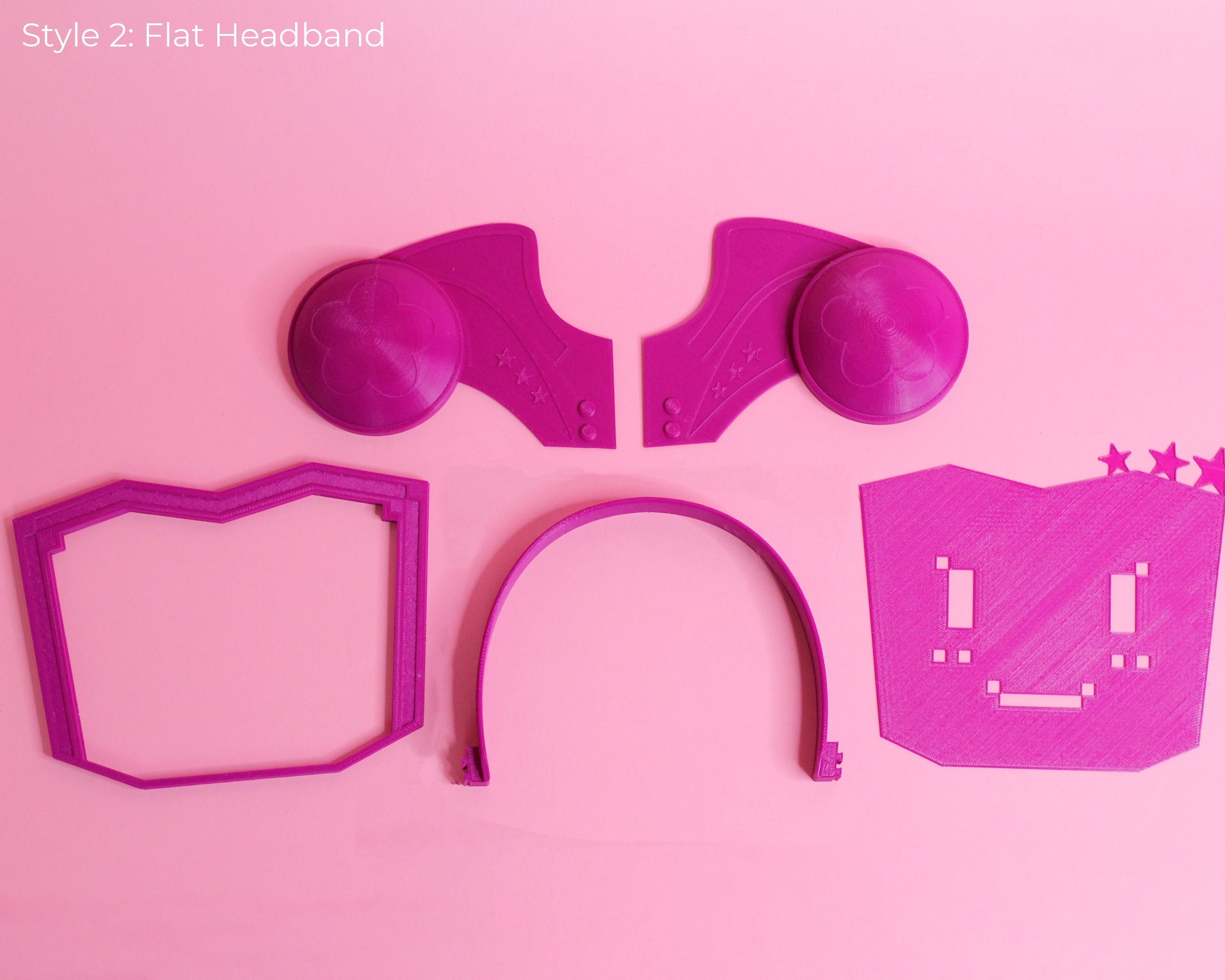 Love Live PDP Rina Tennoji Headset Earphones Face Mask 3D print model_9