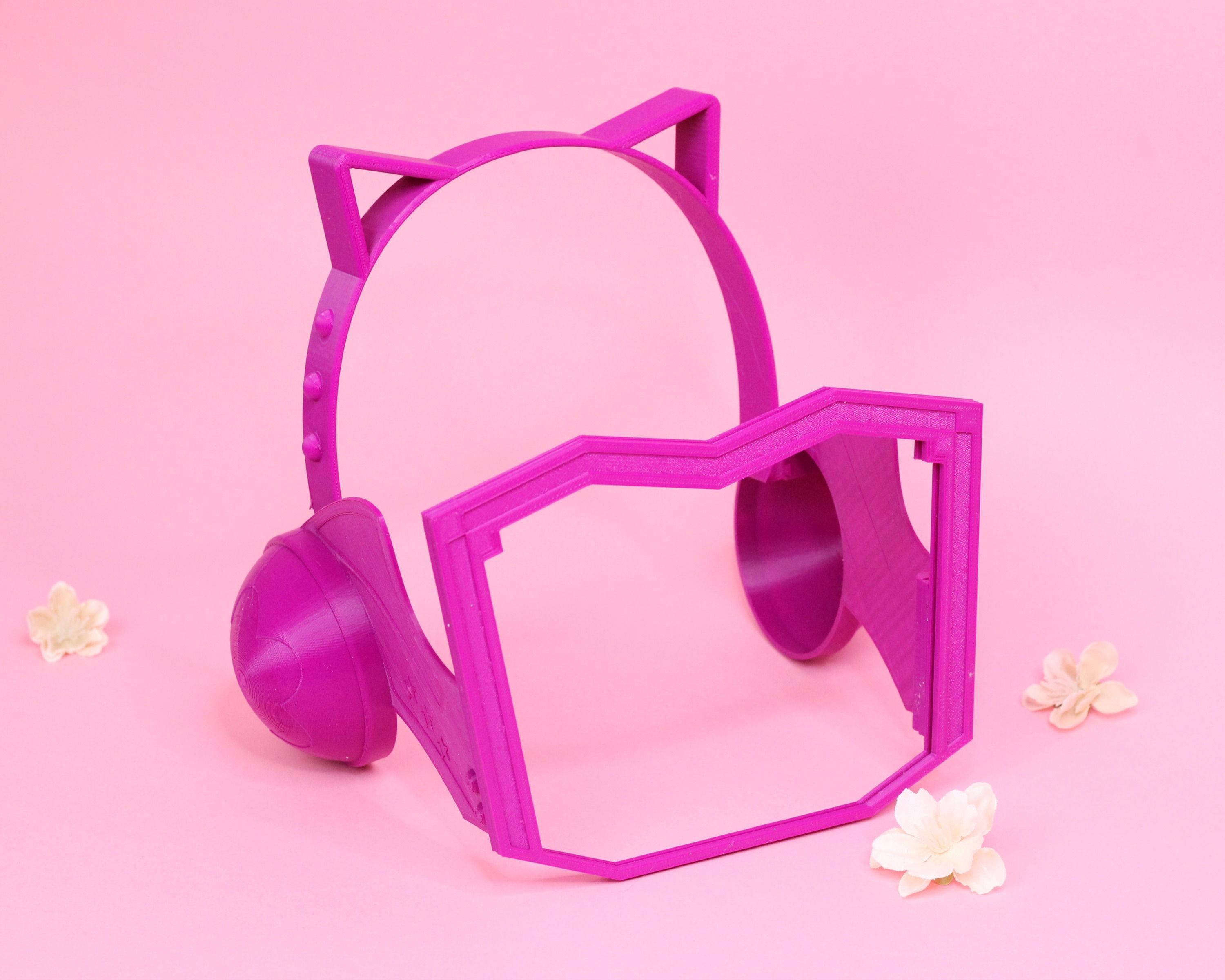 Love Live PDP Rina Tennoji Headset Earphones Face Mask 3D print model_4