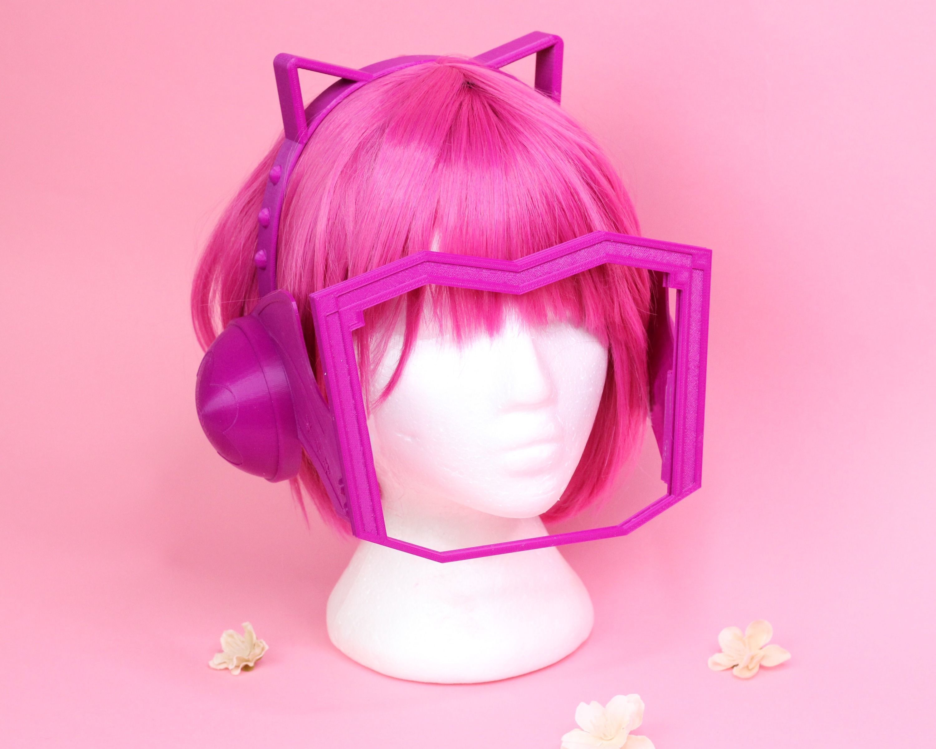 Love Live PDP Rina Tennoji Headset Earphones Face Mask 3D print model_6