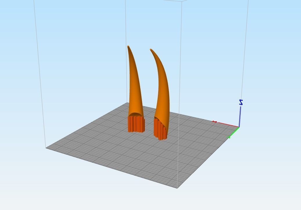 Fate Shuten Doji Douji Assassin Cosplay Horns 3D Model STL File 3D print model_1