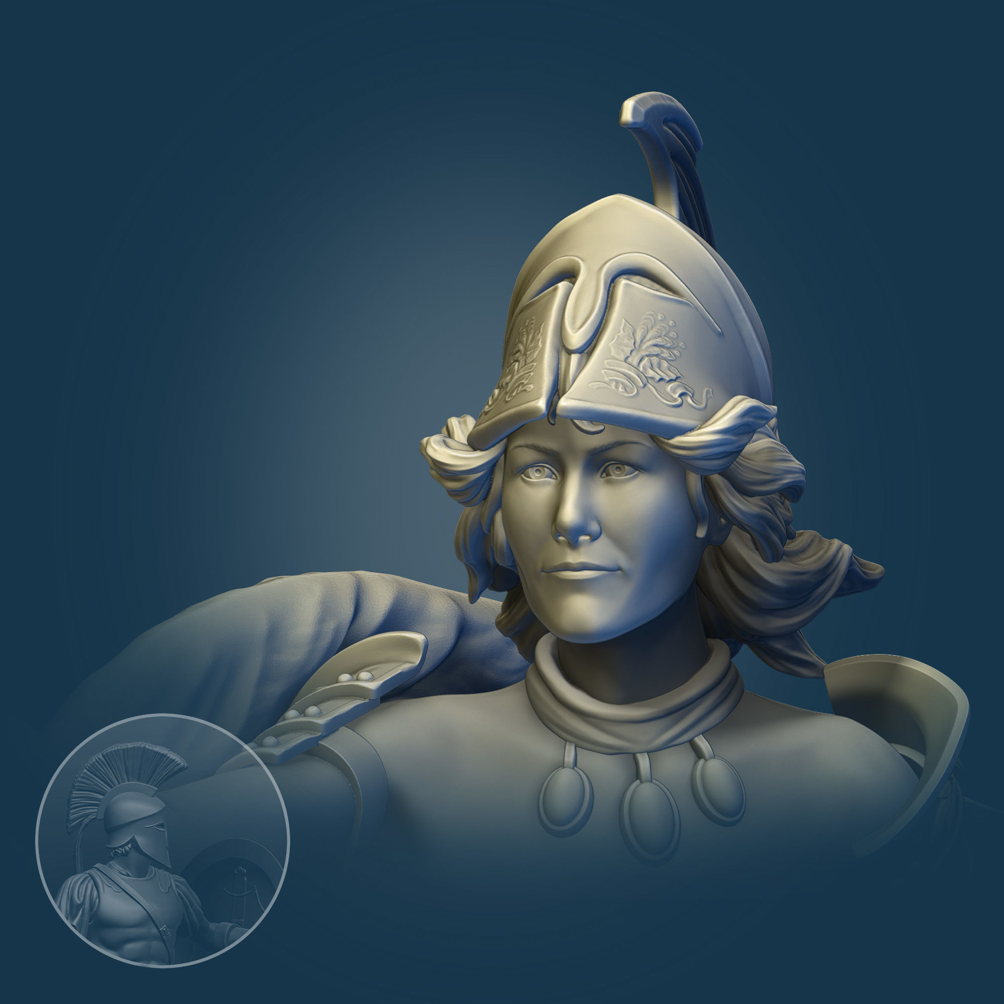 Griffin Queen 3D print model_7