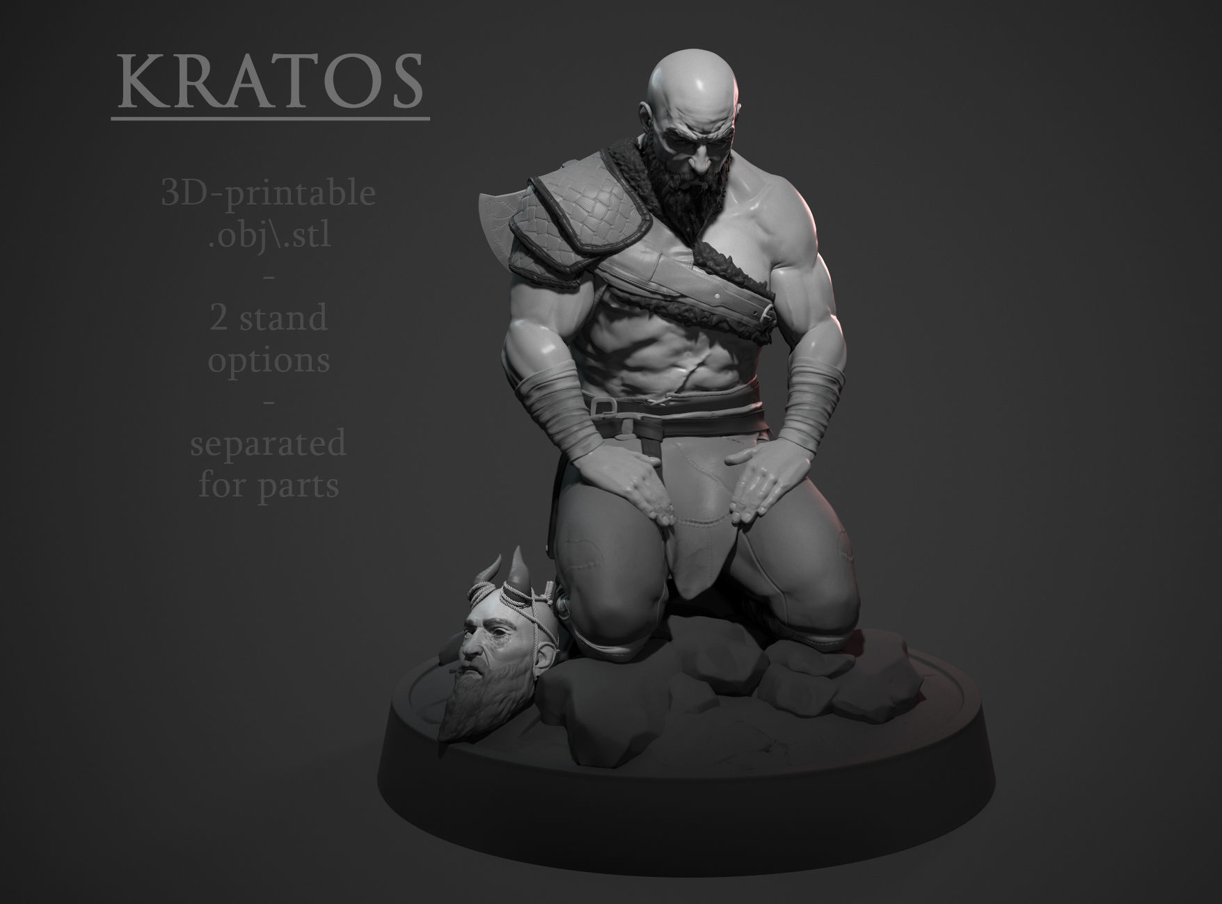 Kratos 3D print model