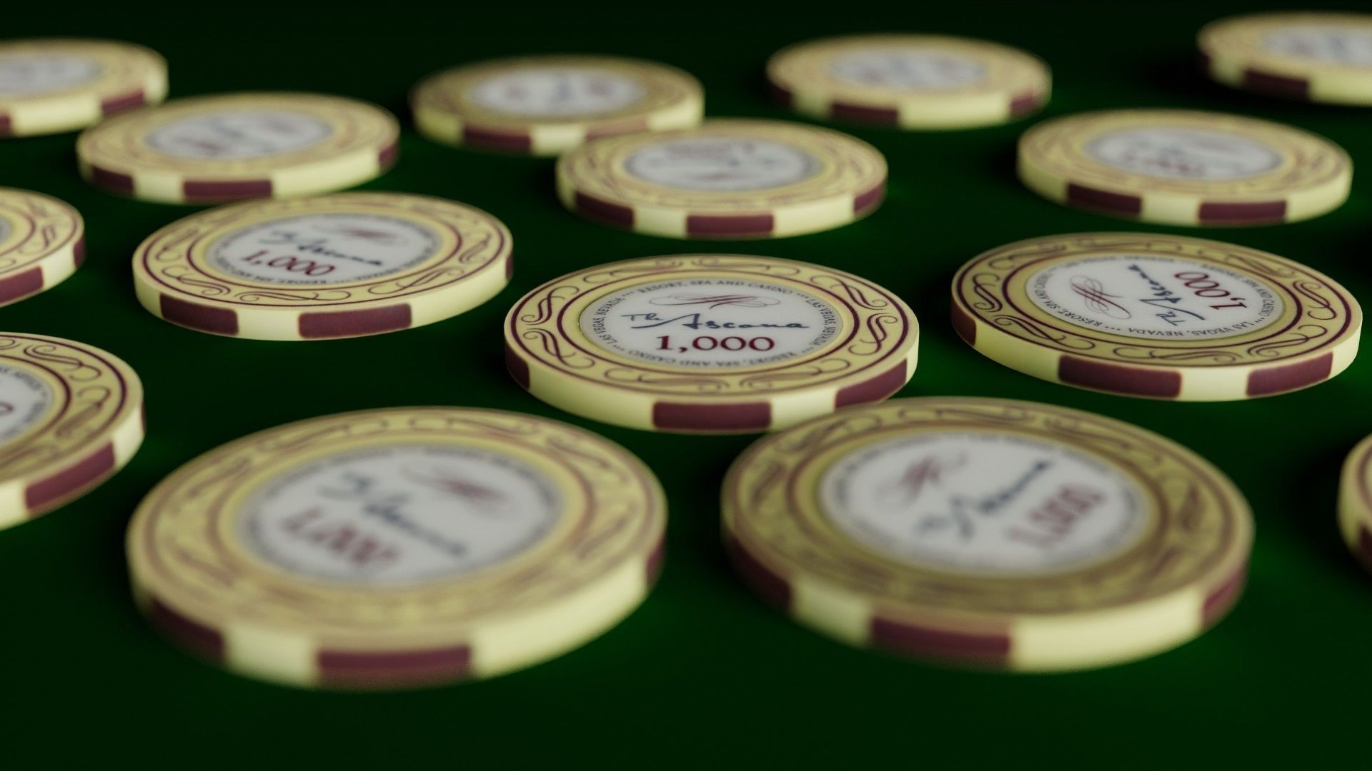 Poker chips Ascona 1000  3D model_4