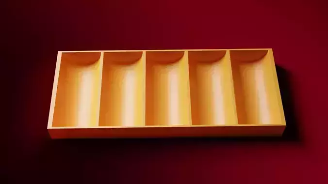 Storage box for 100 poker chips  3D print model
