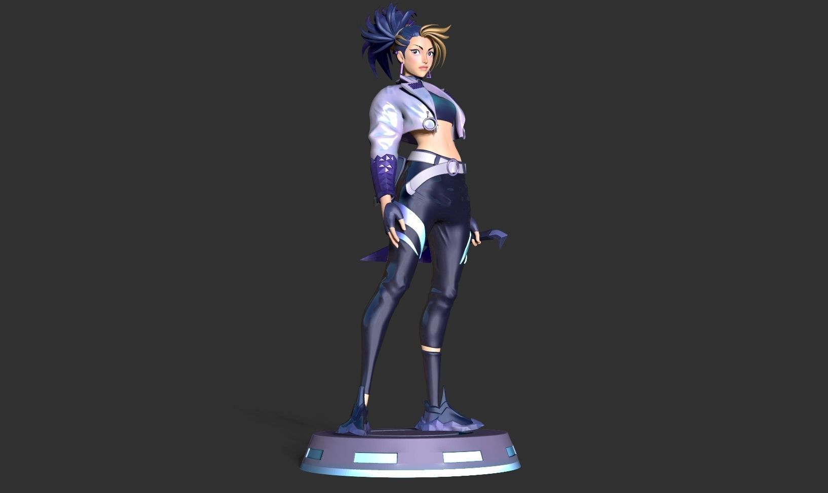 Akali - League of legends Fanart 3D print model_9