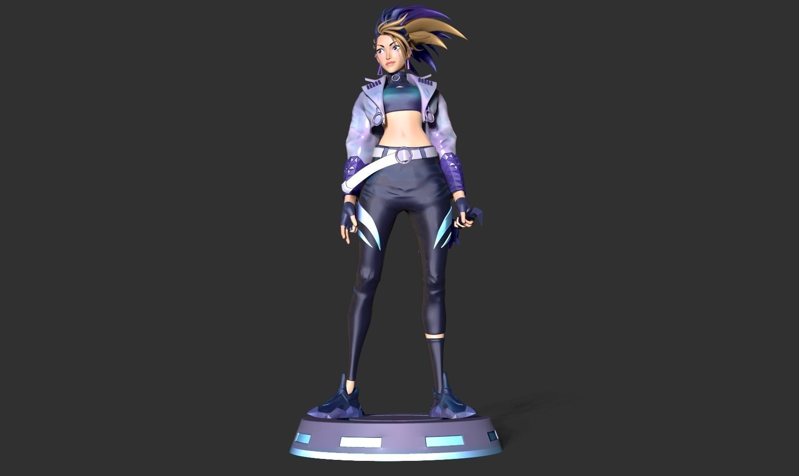 Akali - League of legends Fanart 3D print model_10