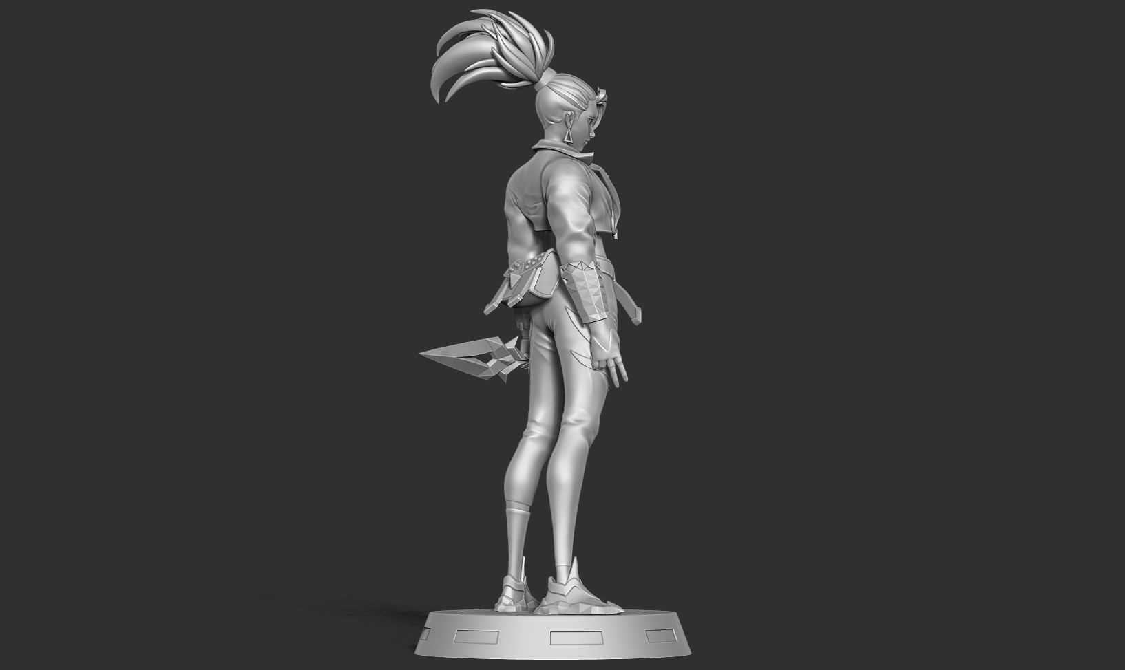 Akali - League of legends Fanart 3D print model_20
