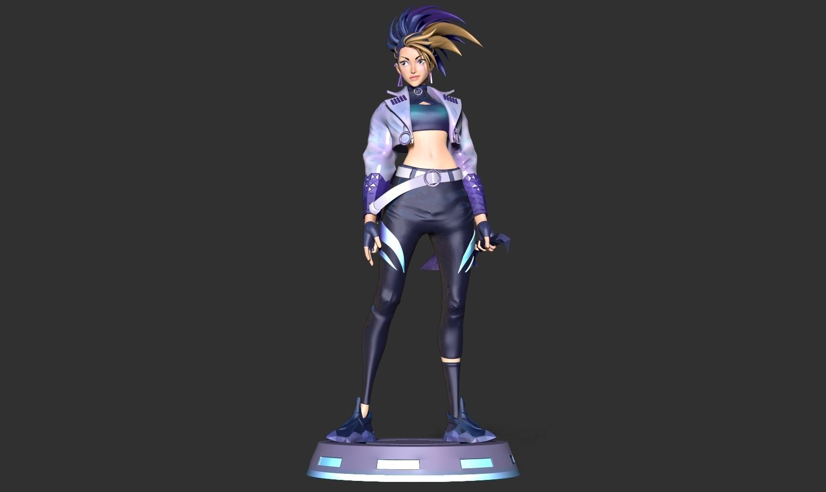 Akali - League of legends Fanart 3D print model_13