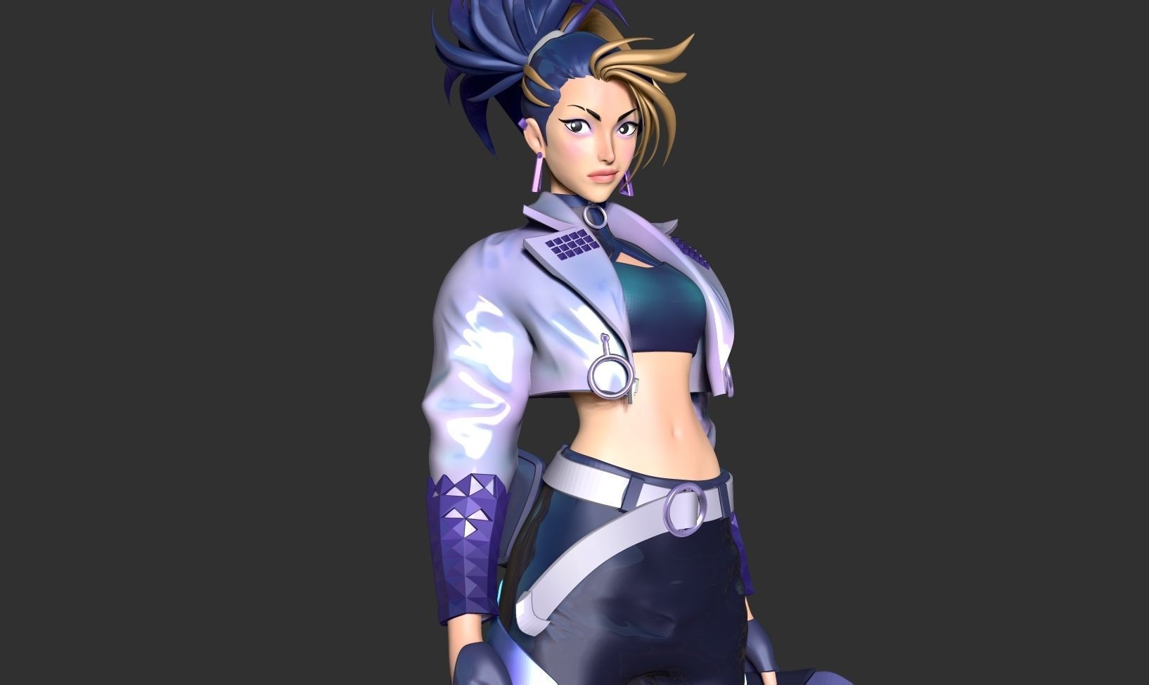 Akali - League of legends Fanart 3D print model_5