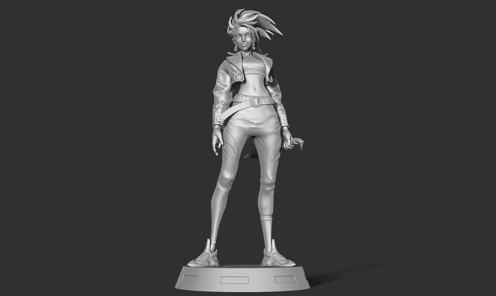 Akali - League of legends Fanart 3D print model_12